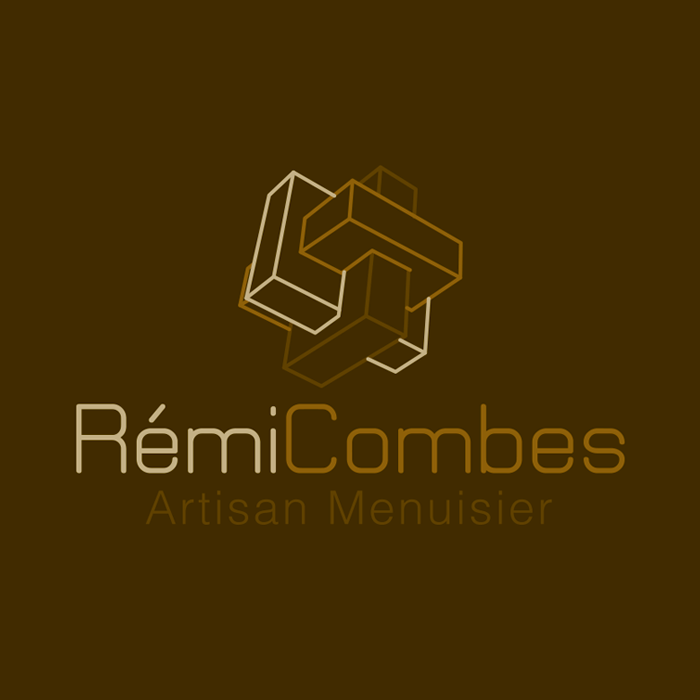 Rémi Combes Artisan Menuisier // Création de logo, de l'identité, de pubs magazine et un mini site web